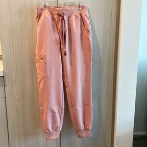 NEW! FIGS Zamora Jogger Scrub Pants - Pink Sand